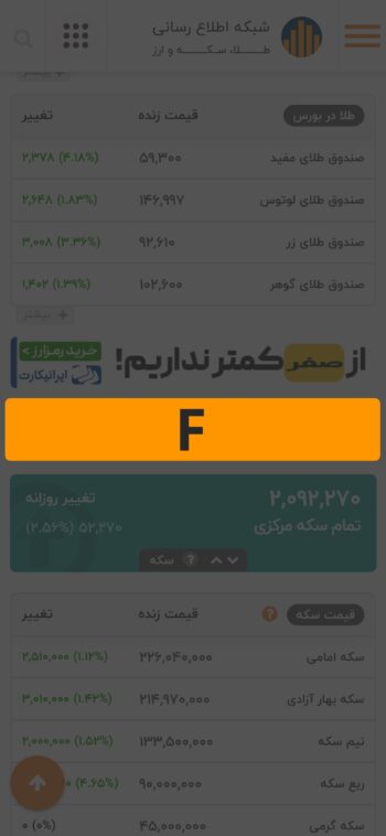 بلوک F / نسخه موبایل