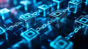 تصویر زنجیره بلوکی دیجیتالی و فناوری بلاکچین