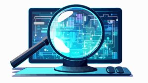 نمایشگر کد دیجیتال با ذره‌بین