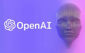لوگوی OpenAI و طرح سر سه‌بعدی