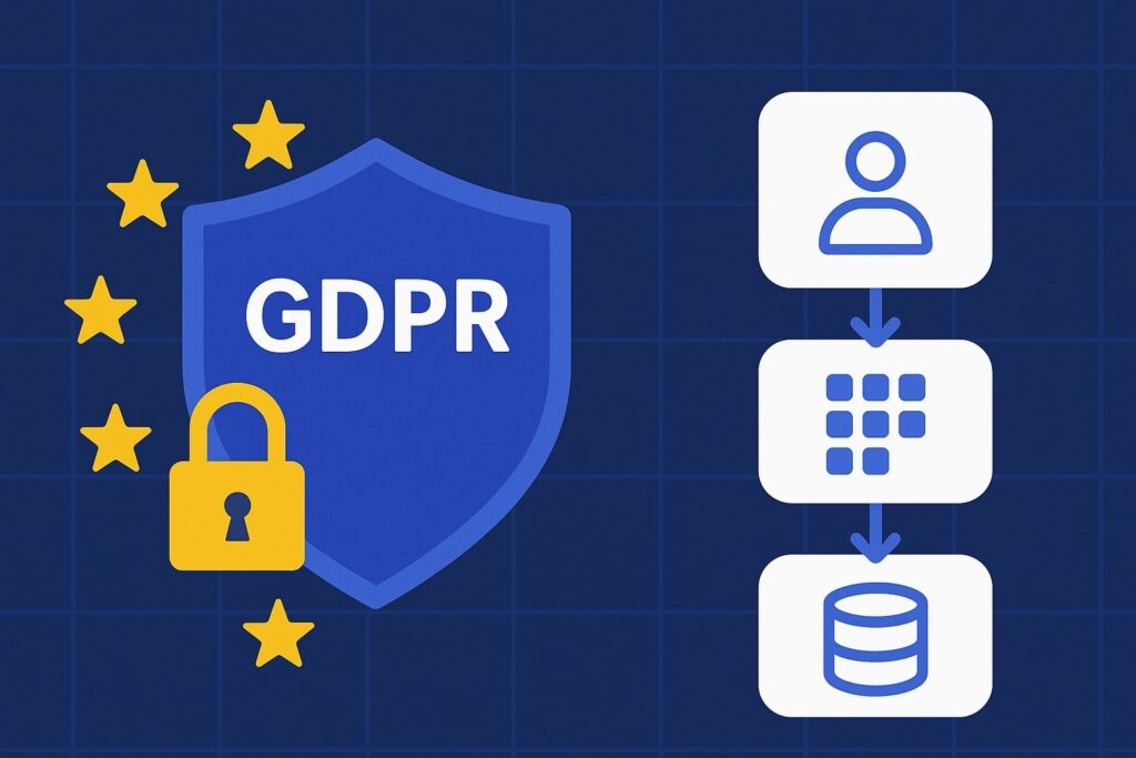 لوگوی GDPR و جریان اطلاعات
