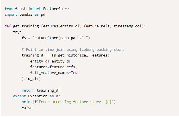 سامانه‌های یادگیری ماشین تولیدپذیر با apache iceberg و sparksql چگونه ساخته می‌شوند؟